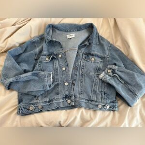 Agolde Shrunken Charlie denim jacket willing to trade